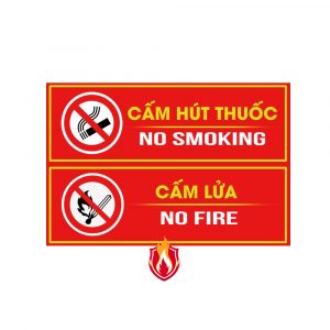 Bảng cấm lửa cấm thuốc Mica