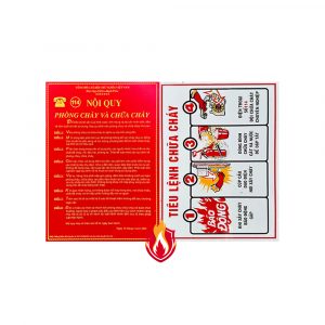 Bảng nội quy tiêu lệnh Mica rời