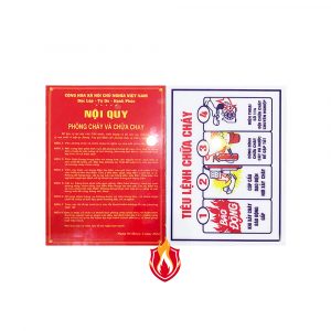 Bảng nội quy tiêu lệnh tôn